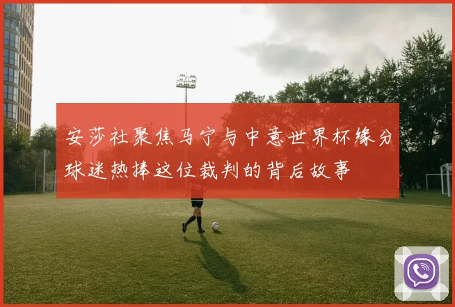 安莎社聚焦马宁与中意世界杯缘分球迷热捧这位裁判的背后故事